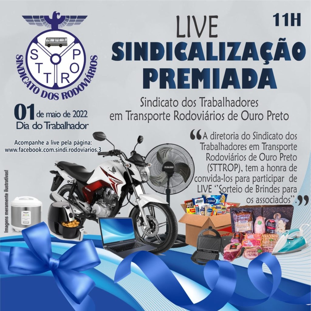 #MOTORISTA SINDICALIZADO, É MOTORISTA PREMIADO!🚩 #RODOVIÁRIOS STTROP A ÚNICA VELOCIDADE PERMITIDA É AQUELA QUE NOS PROPORCIONA SEGURANÇA COM UMA DOSE DE ADRENALINA, NOS FAZENDO CHEGAR AO DIA 1º DE MAIO! DIA TRABALHADOR, DIA DA NOSSA “II LIVE SINDICALIZAÇÃO PREMIADA”! APERTEM CINTOS, ATENÇÃO REDOBRADA NA ROTA, NA SINALIZAÇÃO E NO CALENDÁRIO, LIGUEM O RADAR POIS NOSSA LIVE ESTÁ CHEGANDO COM TUDO A MIL POR HORA!!!!